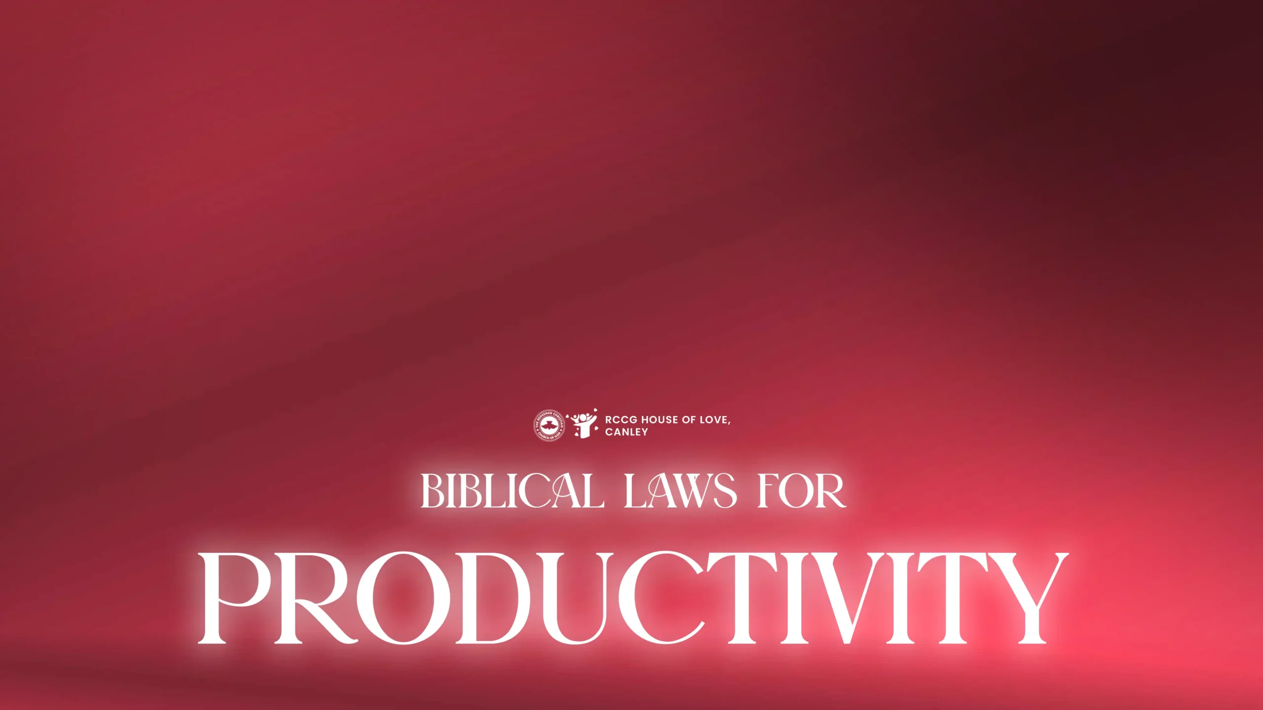 RCCG House of Love Coventry Sermon | Biblical Laws For Productivity